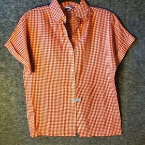 👀 Vtg/Retro Red Gingham Sleeveless Top